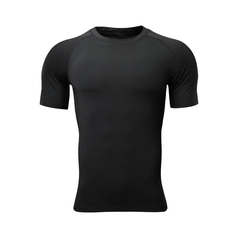 Men's Vintage Polyester Basketball Short Sleeve Tight Sports Clothing